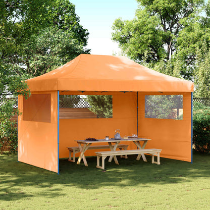 Tendone per Feste Pieghevole Pop-Up con 3 Pareti Arancione | homemem39