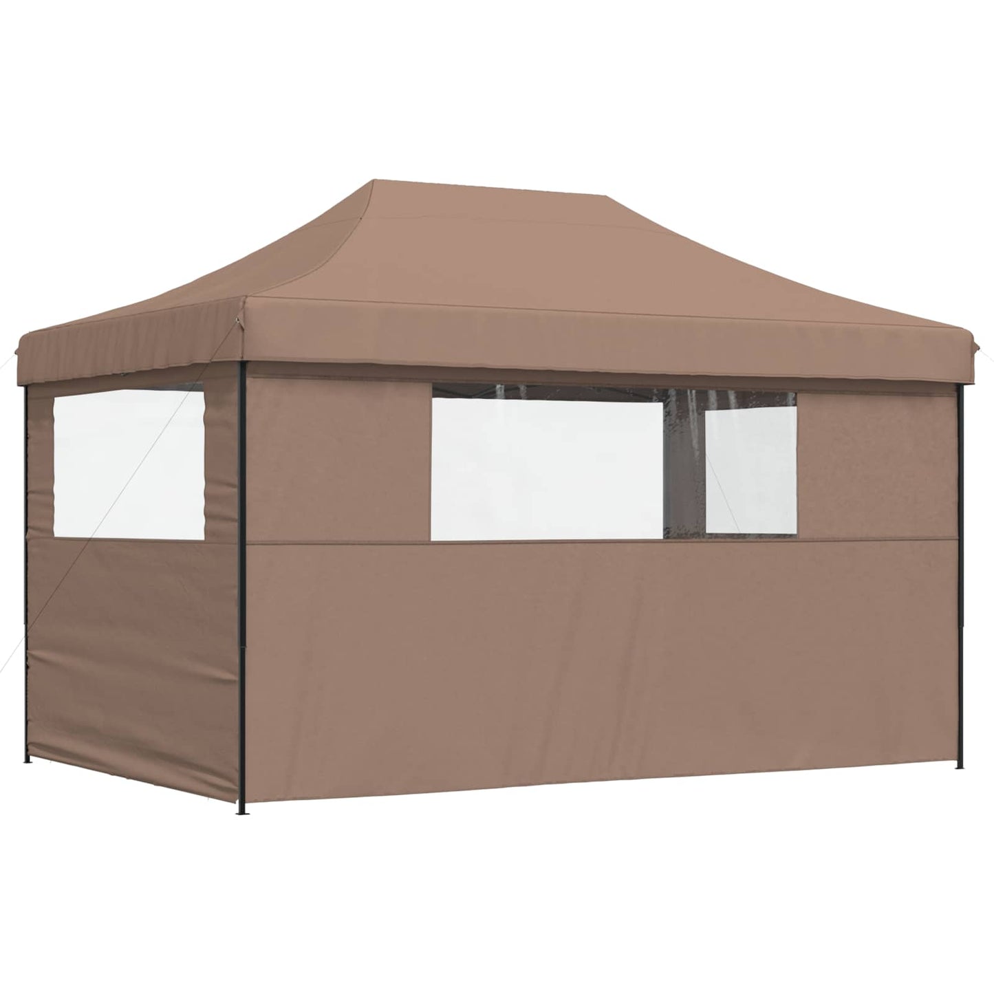 Tendone per Feste Pieghevole Pop-Up con 3 Pareti Marrone | homemem39
