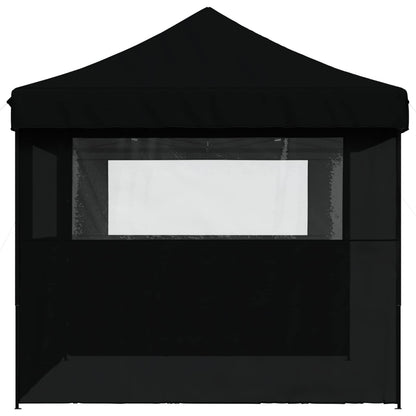 Tendone per Feste Pieghevole Pop-Up con 3 Pareti Nero | homemem39