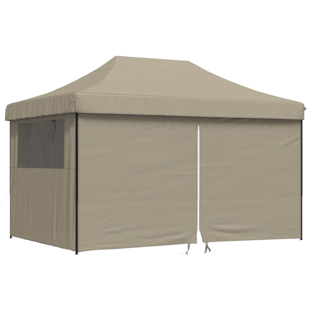 Tendone per Feste Pieghevole Pop-Up con 4 Pareti Tortora | homemem39