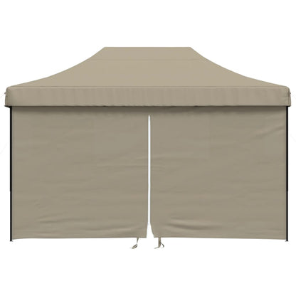 Tendone per Feste Pieghevole Pop-Up con 4 Pareti Tortora | homemem39