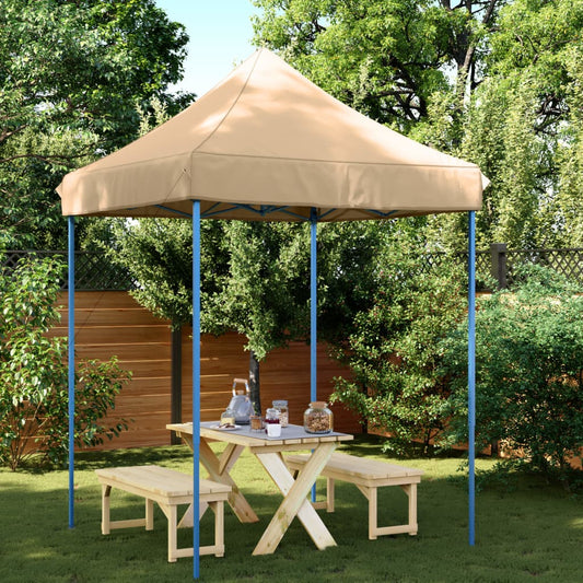Tenda da Festa Pieghevole Pop-Up Beige 200x200x306 cm - homemem39