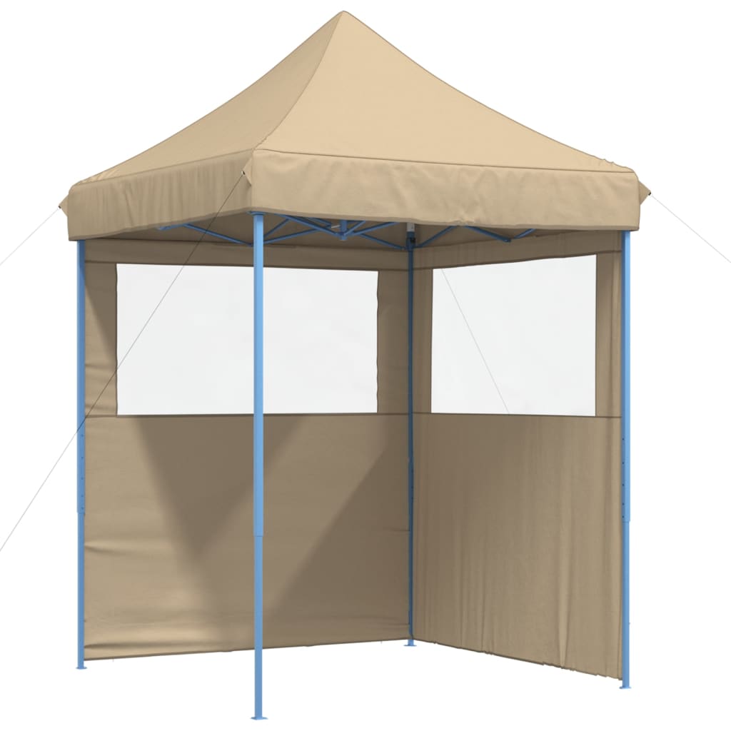 Tendone per Feste Pieghevole Pop-Up con 2 Pareti Beige | homemem39