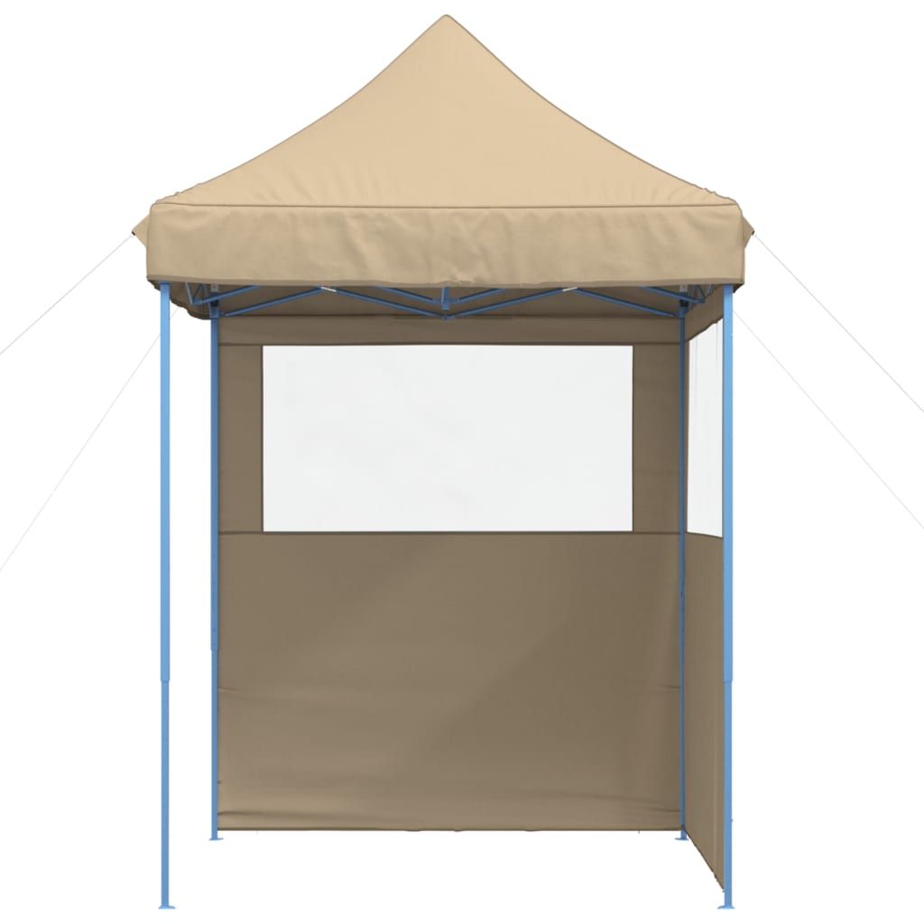 Tendone per Feste Pieghevole Pop-Up con 2 Pareti Beige | homemem39