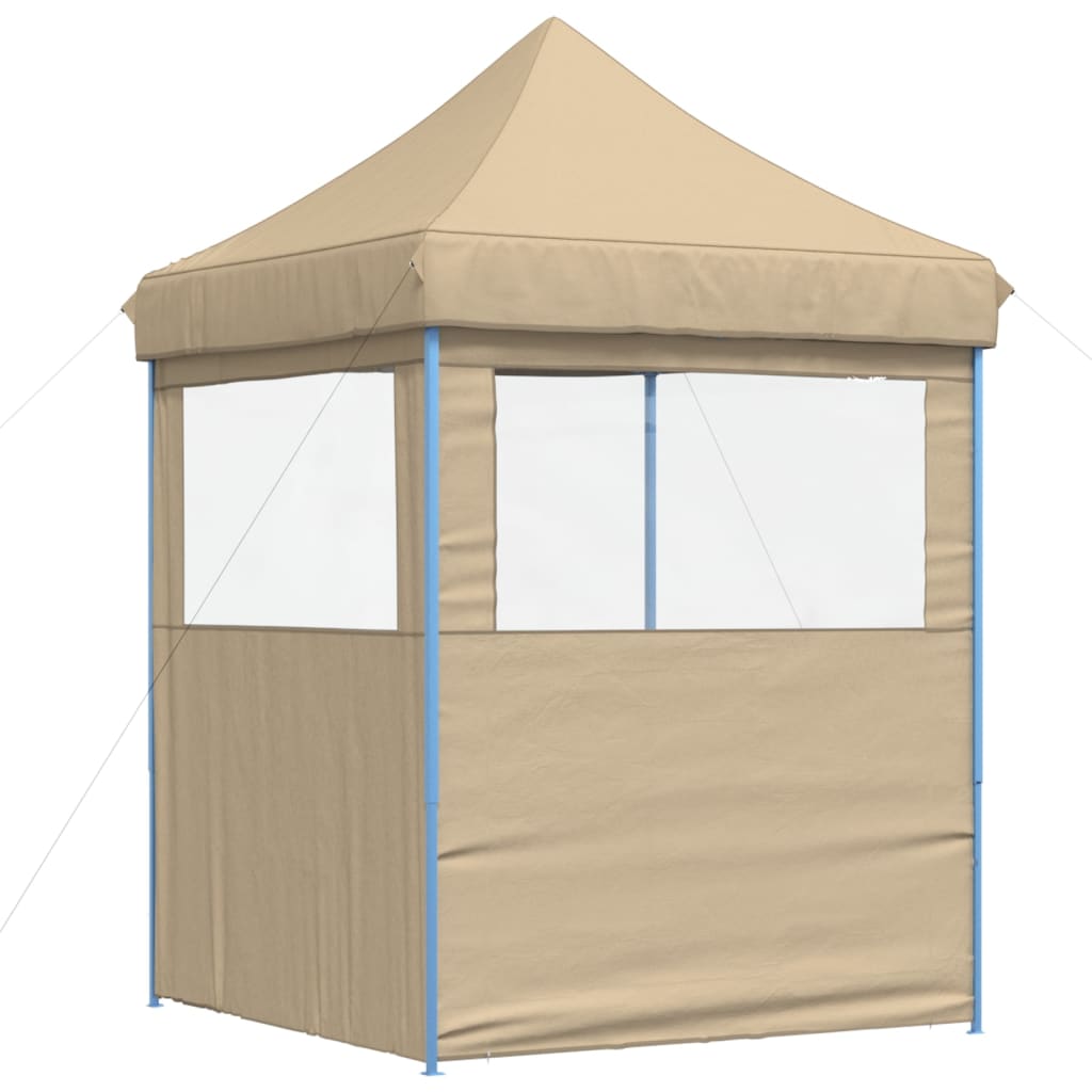 Tendone per Feste Pieghevole Pop-Up con 2 Pareti Beige | homemem39