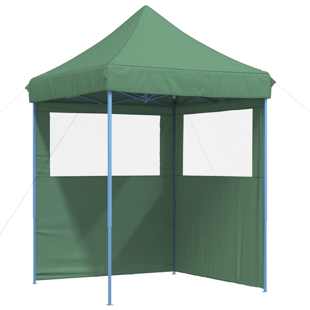 Tendone per Feste Pieghevole Pop-Up con 2 Pareti Verde | homemem39