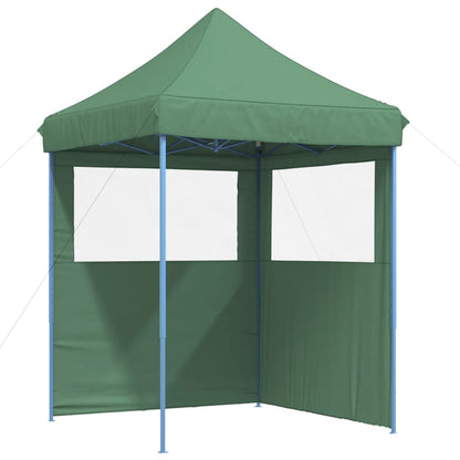 Tendone per Feste Pieghevole Pop-Up con 2 Pareti Verde | homemem39