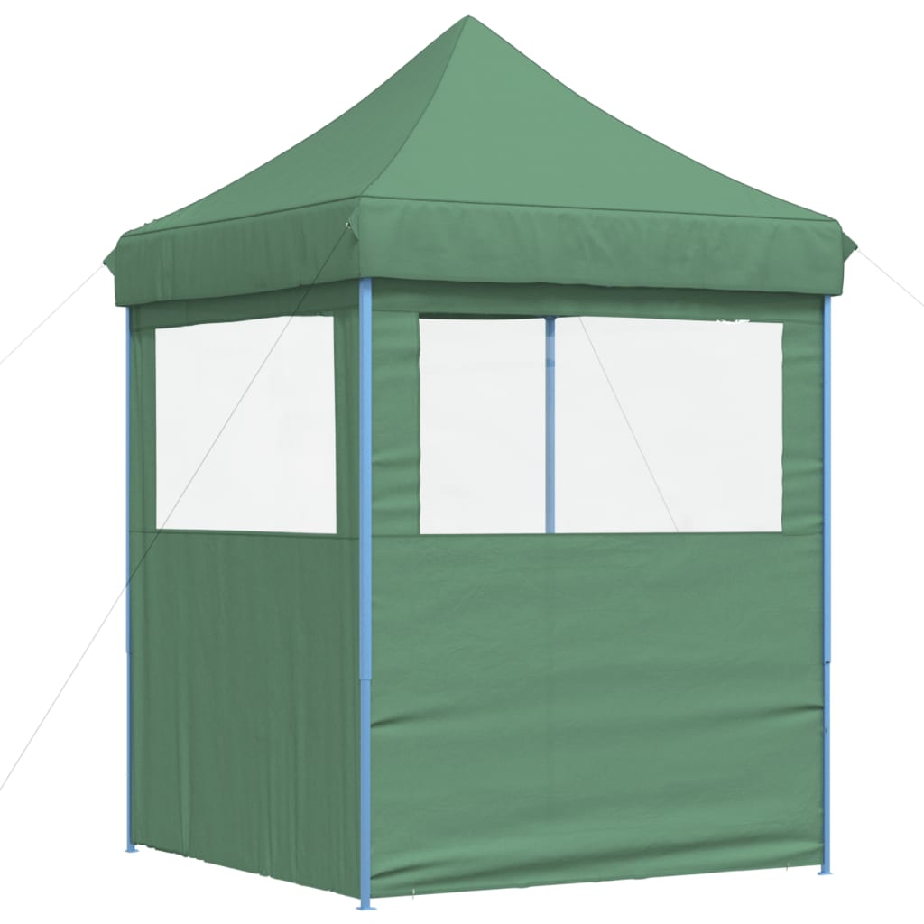 Tendone per Feste Pieghevole Pop-Up con 2 Pareti Verde | homemem39