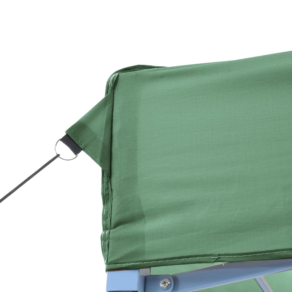 Tendone per Feste Pieghevole Pop-Up con 2 Pareti Verde | homemem39