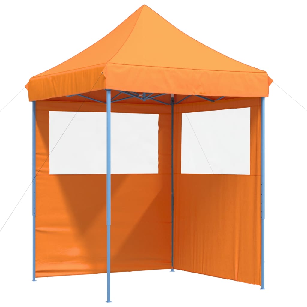 Tendone per Feste Pieghevole Pop-Up con 2 Pareti Arancione | homemem39