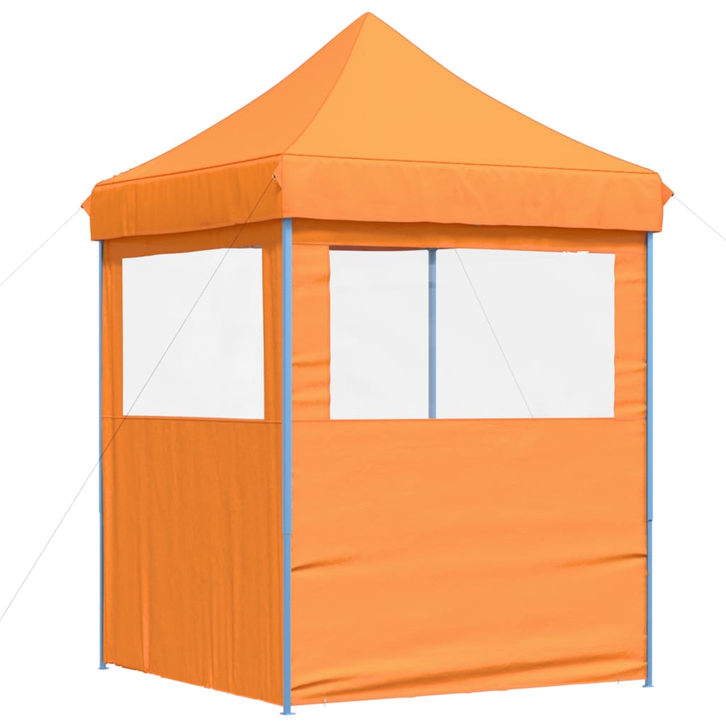 Tendone per Feste Pieghevole Pop-Up con 2 Pareti Arancione | homemem39
