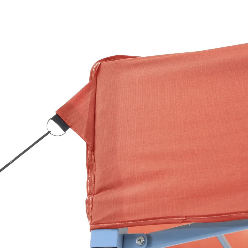 Tendone per Feste Pieghevole Pop-Up con 2 Pareti Terracotta | homemem39