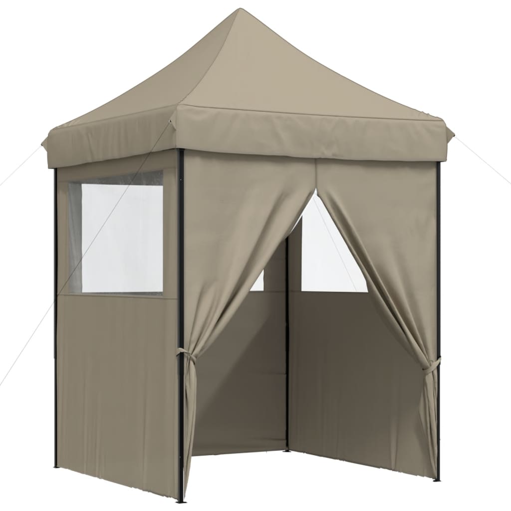Tendone per Feste Pieghevole Pop-Up con 4 Pareti Tortora | homemem39