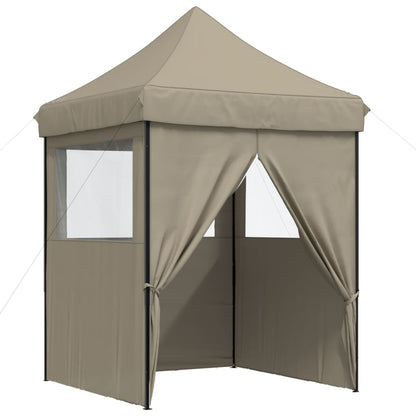 Tendone per Feste Pieghevole Pop-Up con 4 Pareti Tortora | homemem39