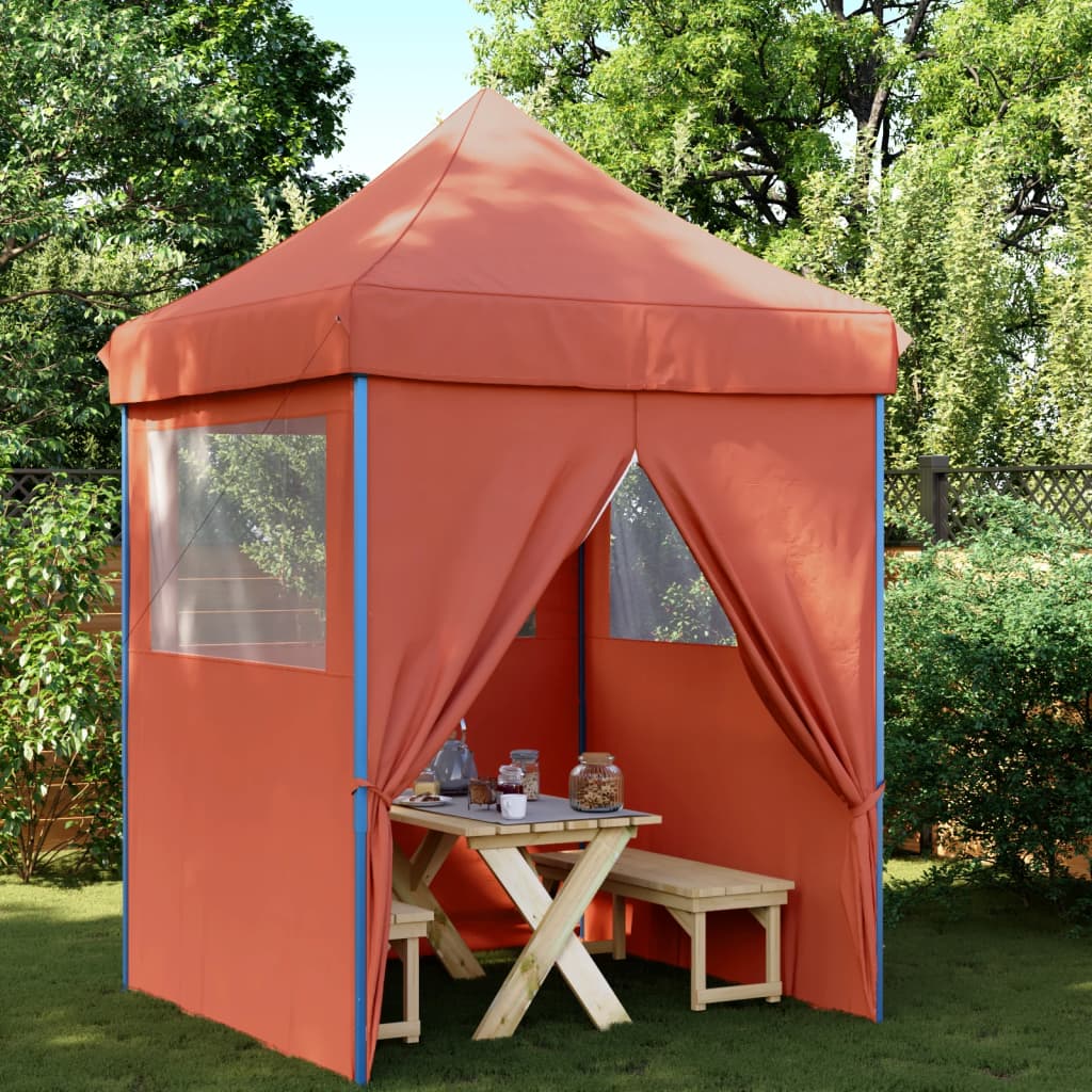 Tendone per Feste Pieghevole Pop-Up con 4 Pareti Terracotta | homemem39