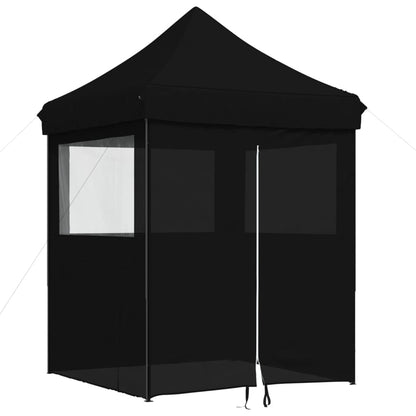 Tendone per Feste Pieghevole Pop-Up con 4 Pareti Nero | homemem39