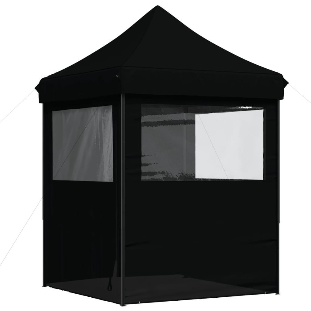 Tendone per Feste Pieghevole Pop-Up con 4 Pareti Nero | homemem39