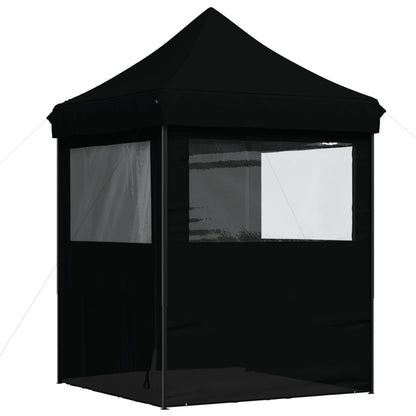Tendone per Feste Pieghevole Pop-Up con 4 Pareti Nero | homemem39