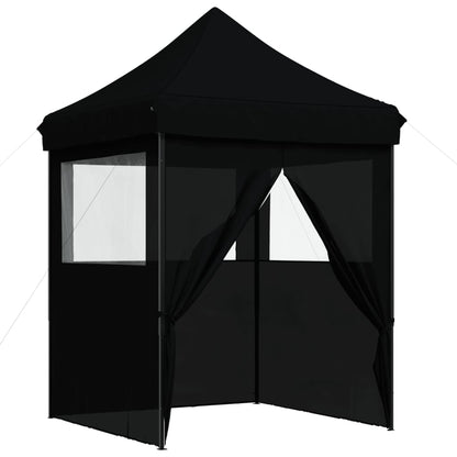 Tendone per Feste Pieghevole Pop-Up con 4 Pareti Nero | homemem39