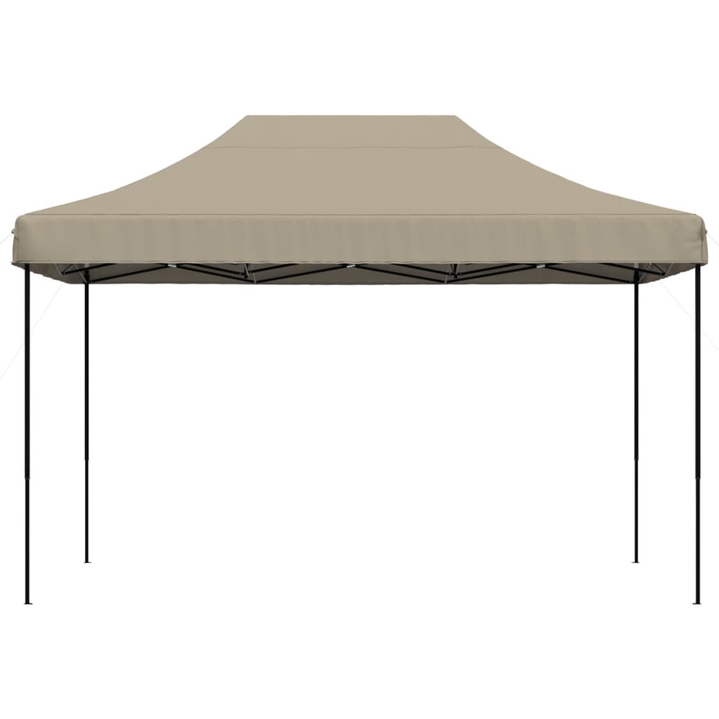 Tenda da Festa Pieghevole Pop-Up Tortora 410x279x315 cm - homemem39