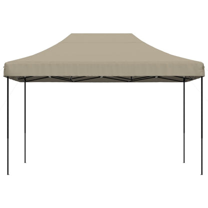 Tenda da Festa Pieghevole Pop-Up Tortora 410x279x315 cm - homemem39