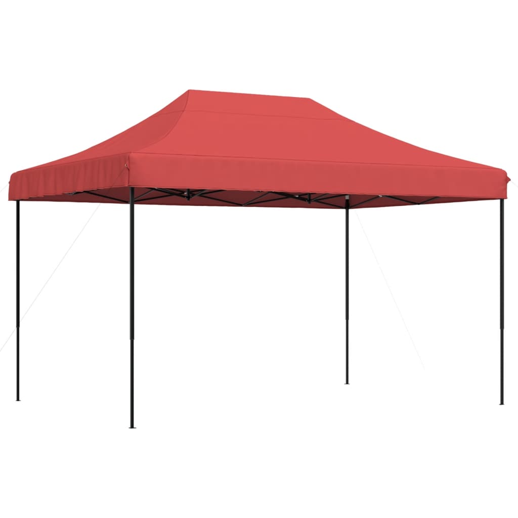 Tenda da Festa Pieghevole Pop-Up Bordò 410x279x315 cm | homemem39