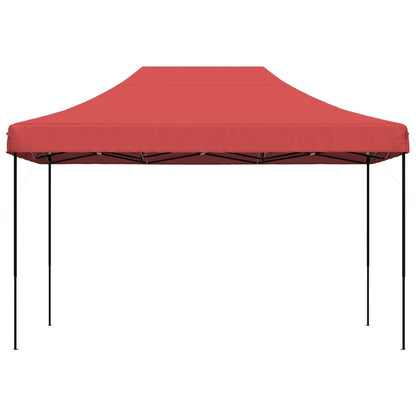 Tenda da Festa Pieghevole Pop-Up Bordò 410x279x315 cm - homemem39