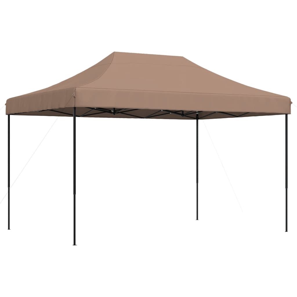 Tenda da Festa Pieghevole Pop-Up Marrone 410x279x315 cm - homemem39