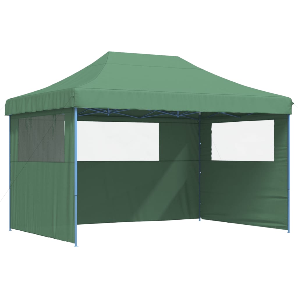 Tendone per Feste Pieghevole Pop-Up con 3 Pareti Verde | homemem39