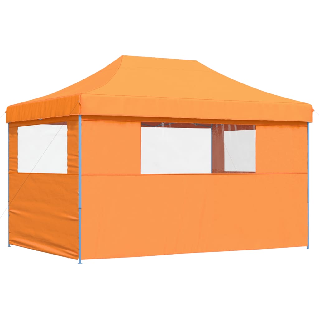 Tendone per Feste Pieghevole Pop-Up con 3 Pareti Arancione | homemem39