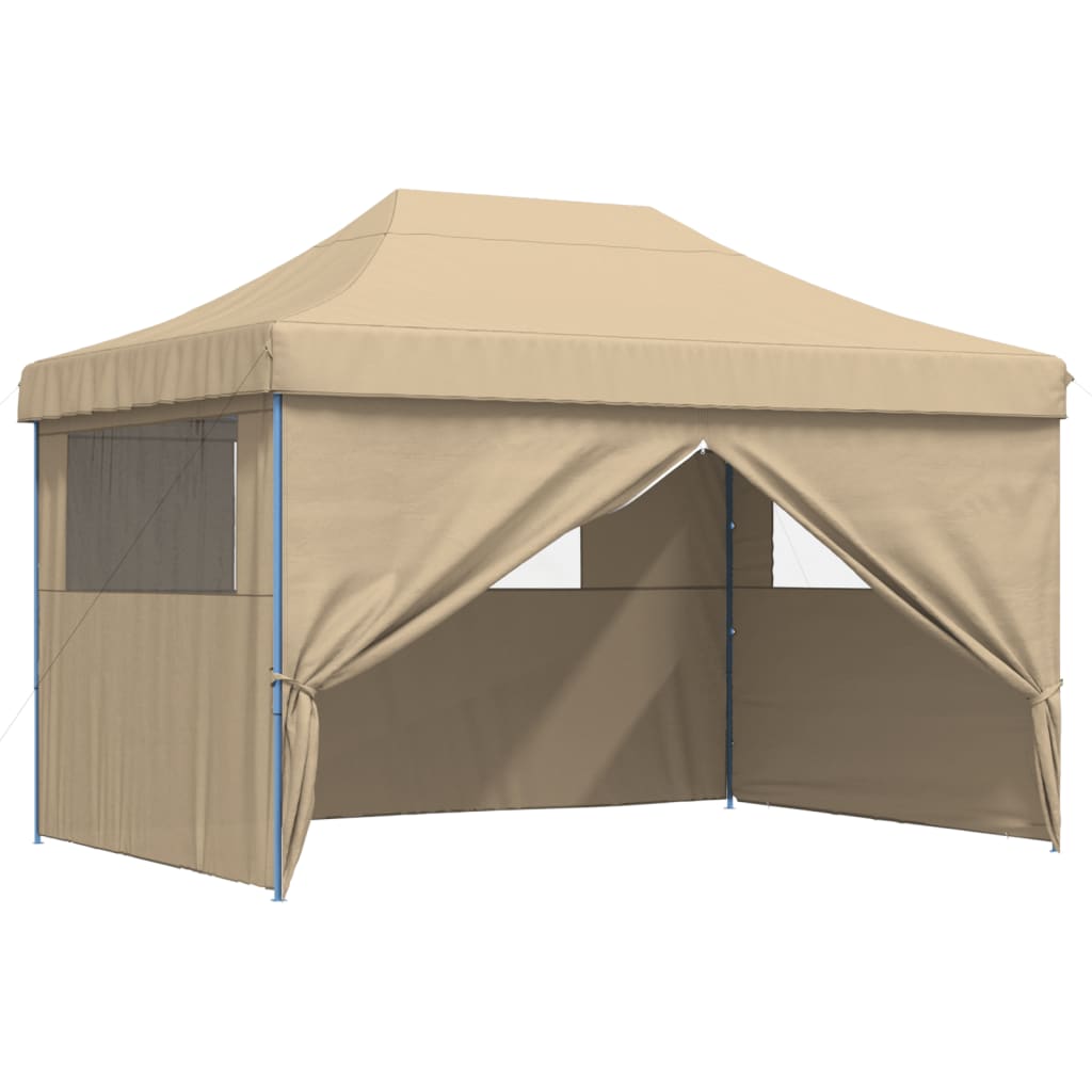 Tendone per Feste Pieghevole Pop-Up con 4 Pareti Beige | homemem39