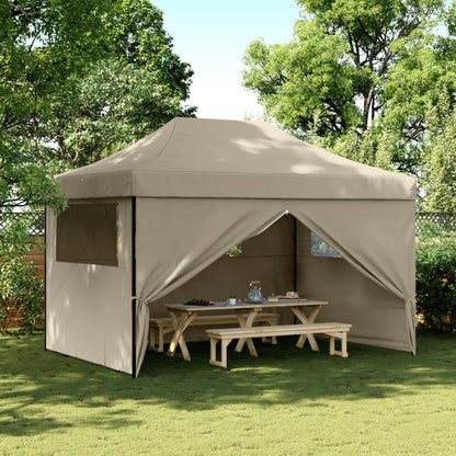 Tendone per Feste Pieghevole Pop-Up con 4 Pareti Tortora | homemem39