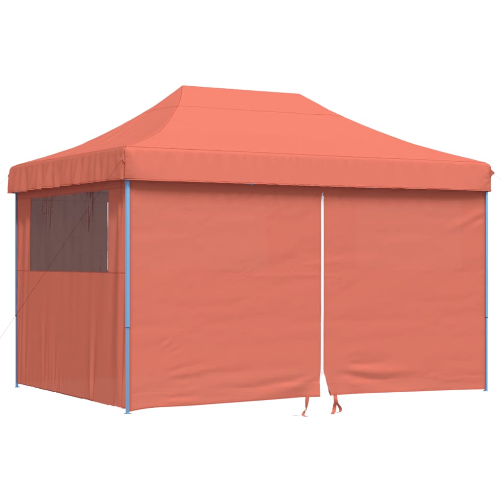 Tendone per Feste Pieghevole Pop-Up con 4 Pareti Terracotta - homemem39