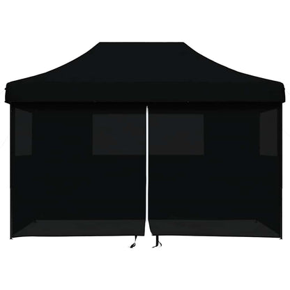 Tendone per Feste Pieghevole Pop-Up con 4 Pareti Nero | homemem39