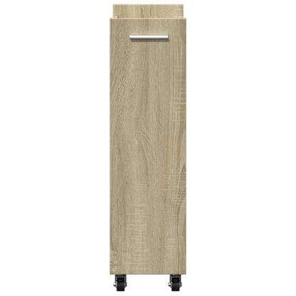 Mobile con Ruote Rovere Sonoma 60x22x79 cm in Legno Multistrato
