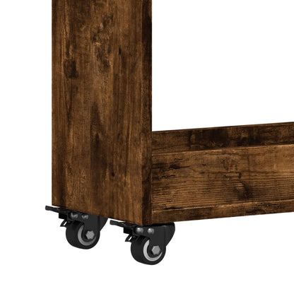 Mobile con Ruote Rovere Fumo 60x22x79 cm in Legno Multistrato - homemem39