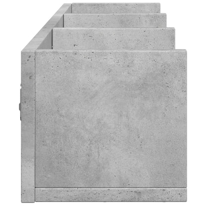 Mobili Parete 2 pz Grigio Cemento 75x18x16,5 cm in Multistrato | homemem39