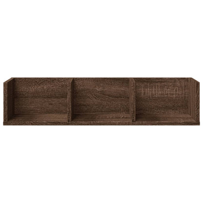 Mobili Parete 2pz Rovere Marrone 75x18x16,5cm Legno Multistrato | homemem39
