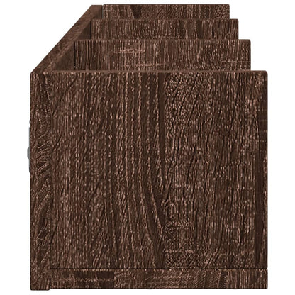 Mobili Parete 2pz Rovere Marrone 75x18x16,5cm Legno Multistrato | homemem39