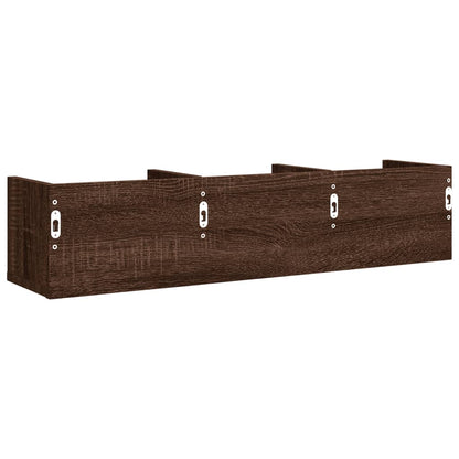 Mobili Parete 2pz Rovere Marrone 75x18x16,5cm Legno Multistrato | homemem39