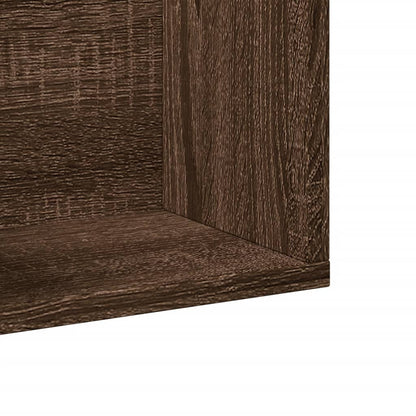 Mobili Parete 2pz Rovere Marrone 75x18x16,5cm Legno Multistrato | homemem39