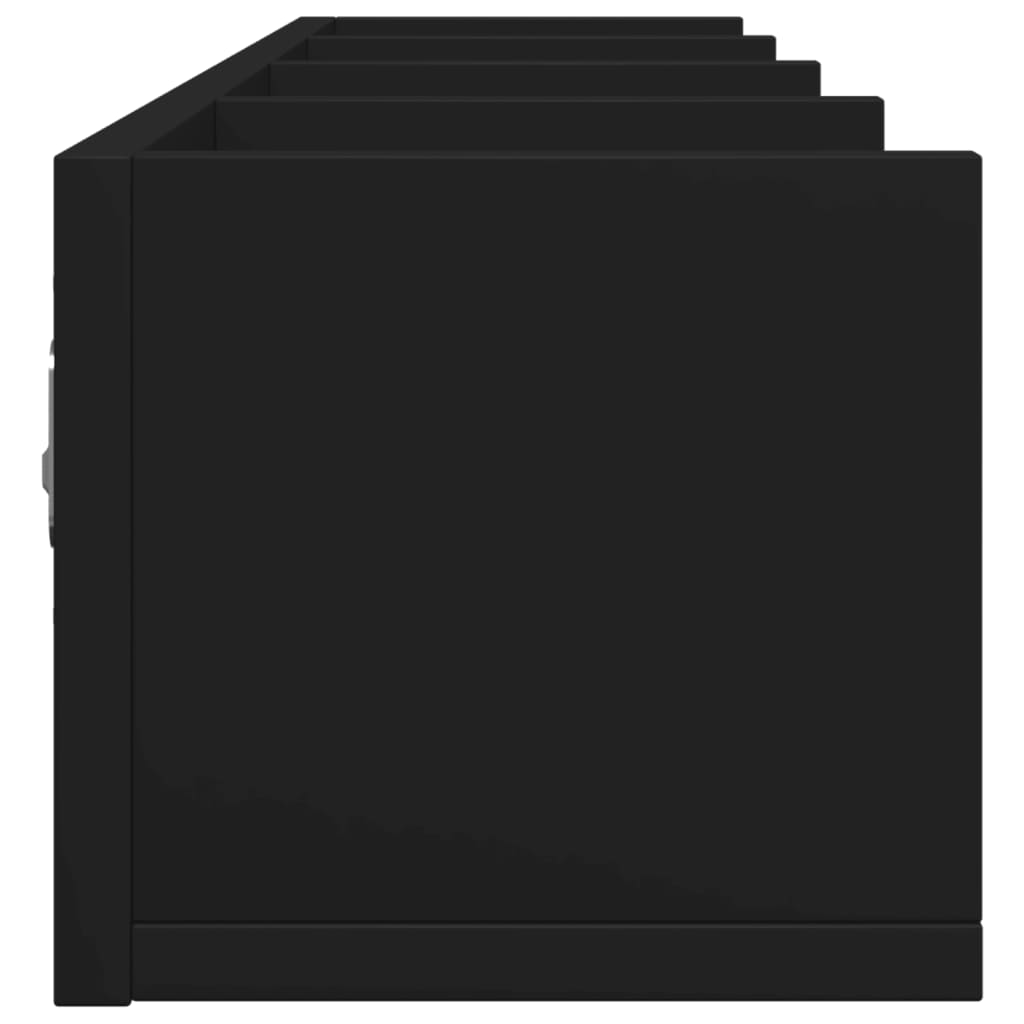 Mobili Parete 2 pz Neri 99x18x16,5 cm in Legno Multistrato | homemem39