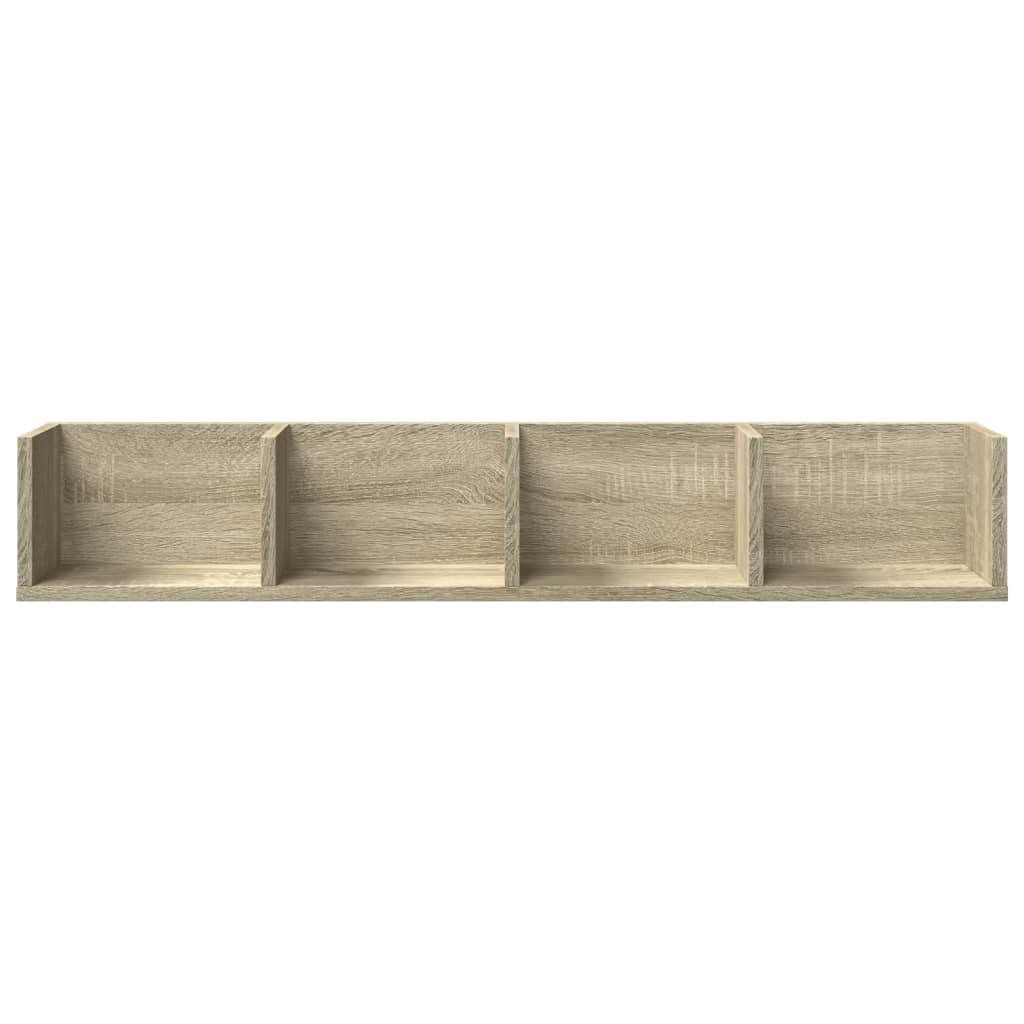 Armadietto a Muro Rovere Sonoma 99x18x16,5 cm Legno Multistrato