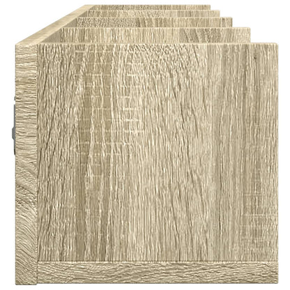 Armadietto a Muro Rovere Sonoma 99x18x16,5 cm Legno Multistrato