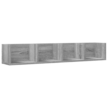 Mobili Parete 2 pz Grigio Sonoma 99x18x16,5cm Legno Multistrato