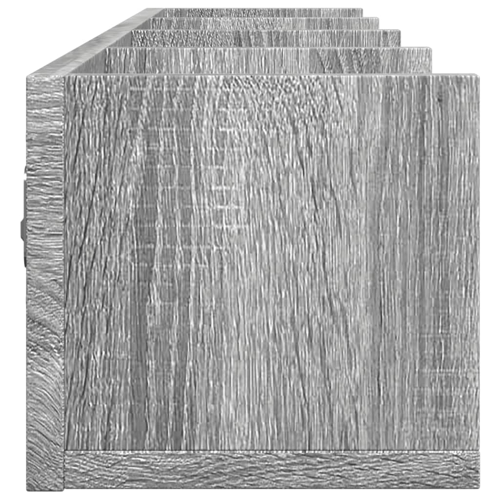 Mobili Parete 2 pz Grigio Sonoma 99x18x16,5cm Legno Multistrato