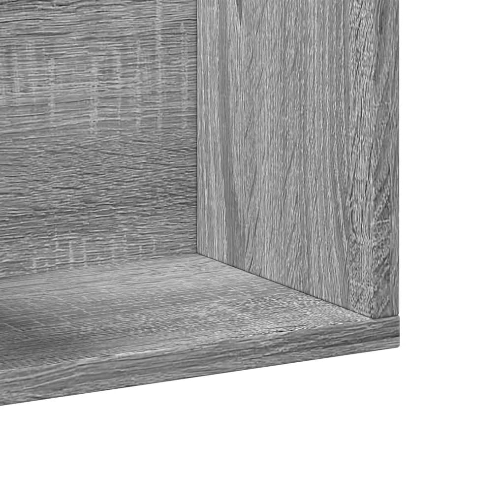 Mobili Parete 2 pz Grigio Sonoma 99x18x16,5cm Legno Multistrato