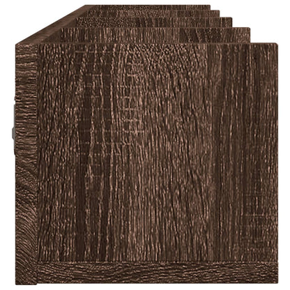 Armadietto a Muro Rovere Marrone 99x18x16,5cm Legno Multistrato