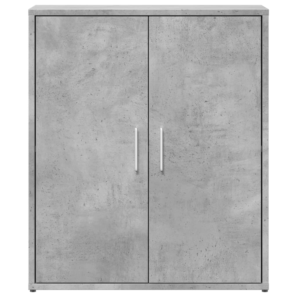 Credenza Grigio Cemento 60x31x70 cm in Legno Multistrato