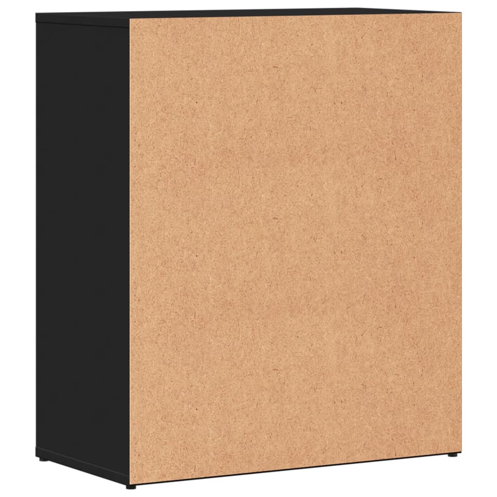 Credenza Nero 60x31x70 cm in Legno Multistrato - homemem39